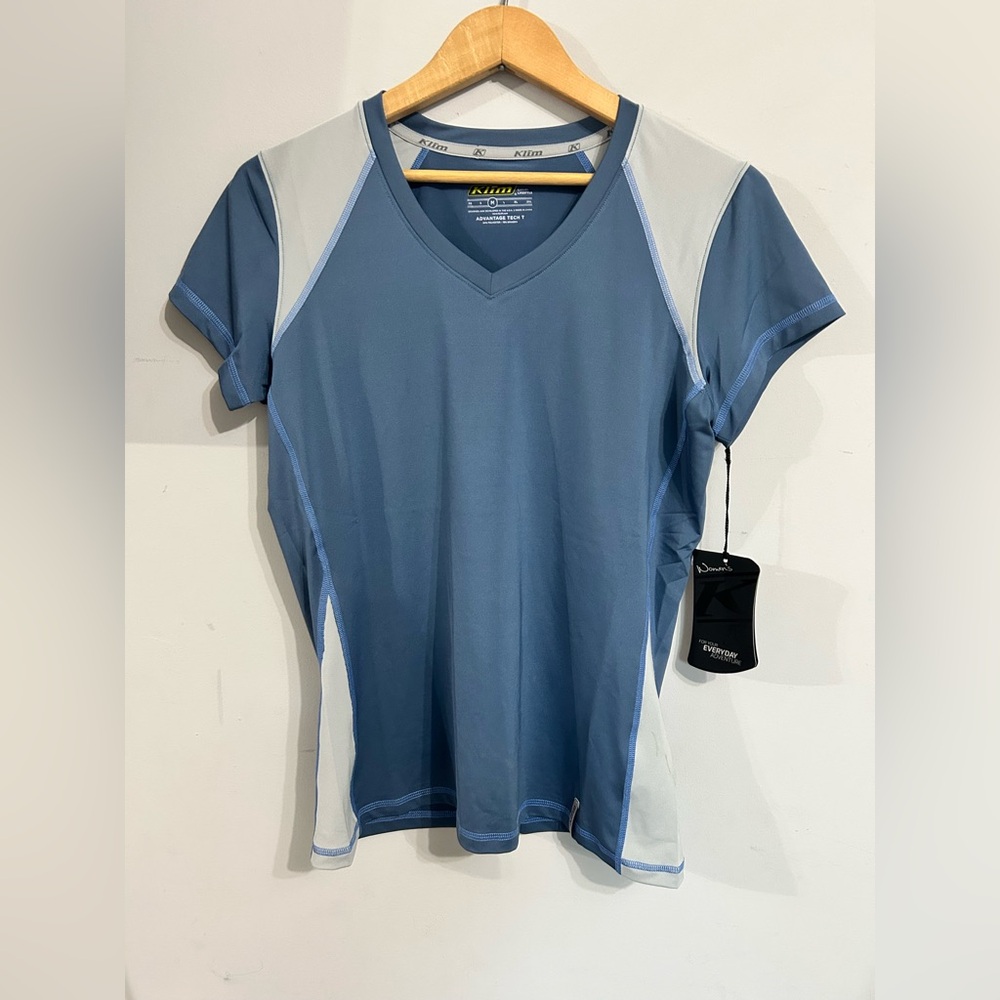 Klim Fitted Blue Short Sleeve Tee